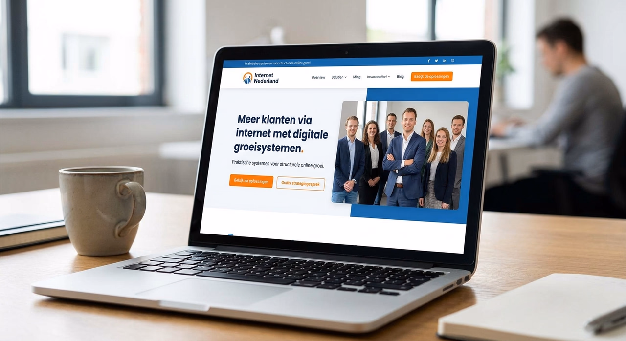 Website met professioneel grafisch ontwerp dat klanten aantrekt Website met professioneel grafisch ontwerp dat klanten aantrekt