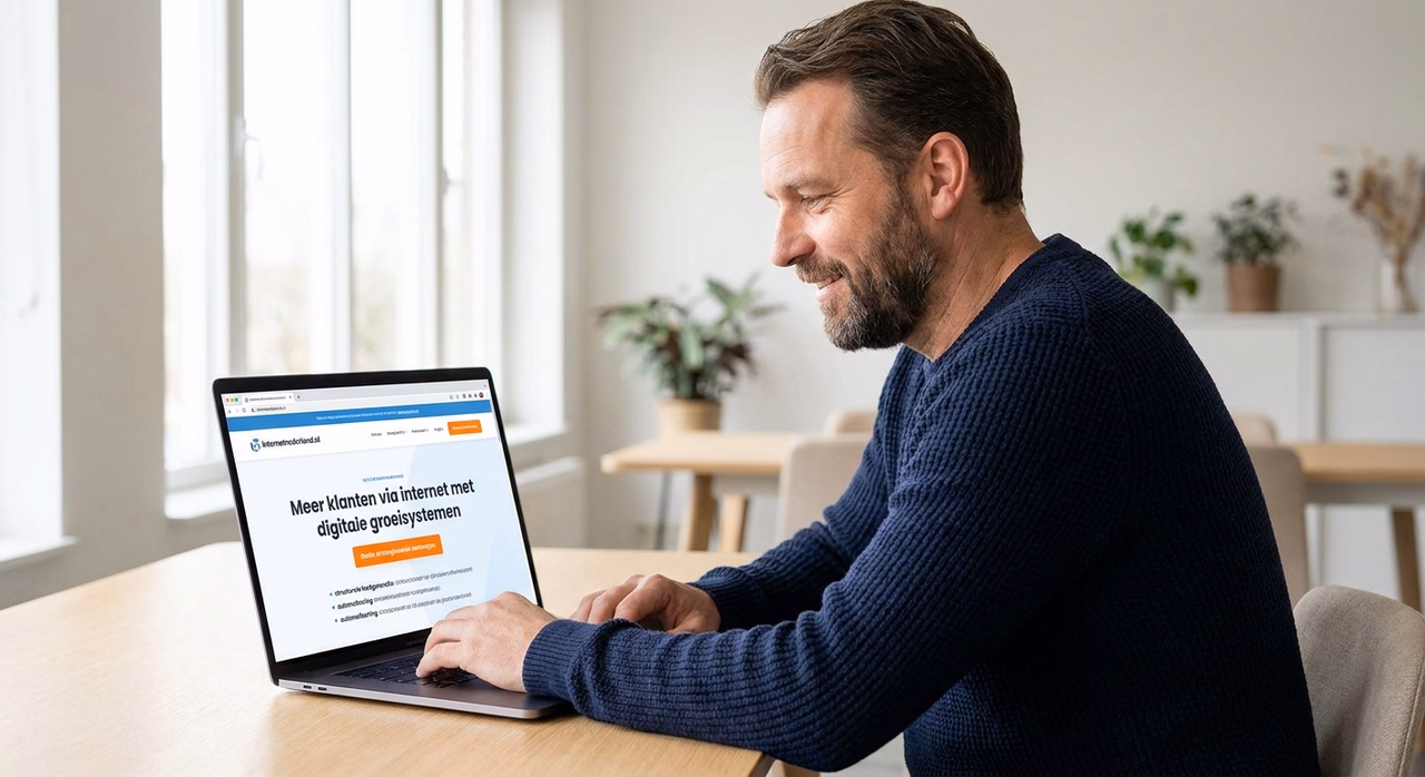 Laptop displaying a professional landing page with clear call-to-action button on a clean desk Laptop displaying a professional landing page with clear call-to-action button on a clean desk