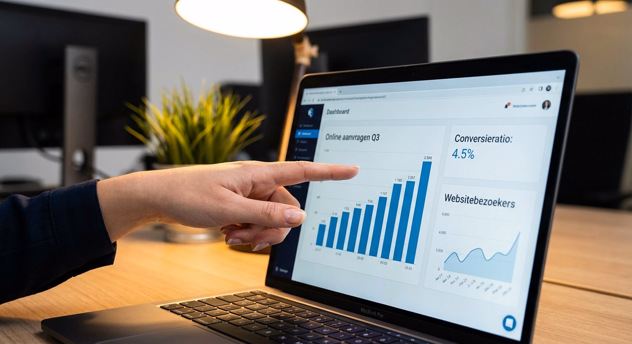 Meetbare resultaten en KPI's zichtbaar op projectdashboard bij AI-samenwerking