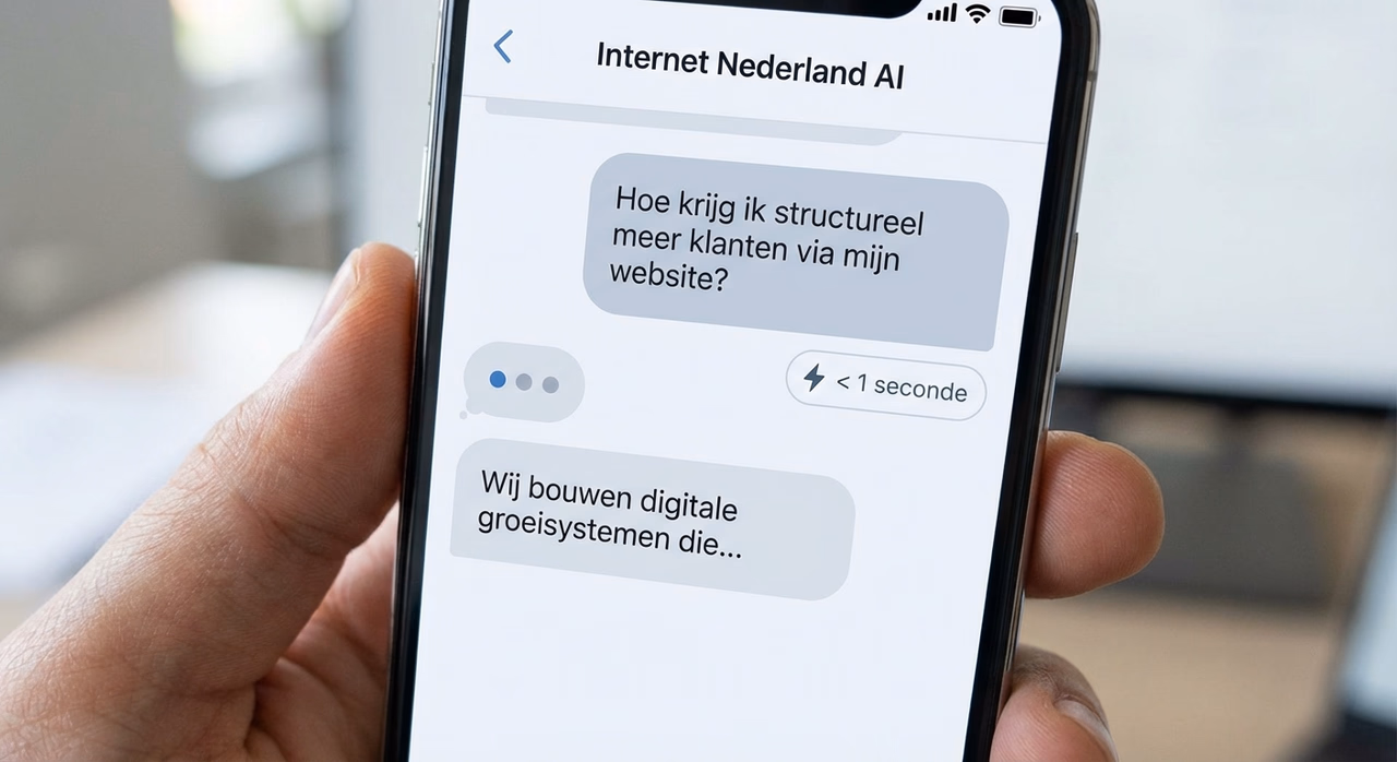 AI chatbot on smartphone providing instant customer service response to business inquiry in seconds